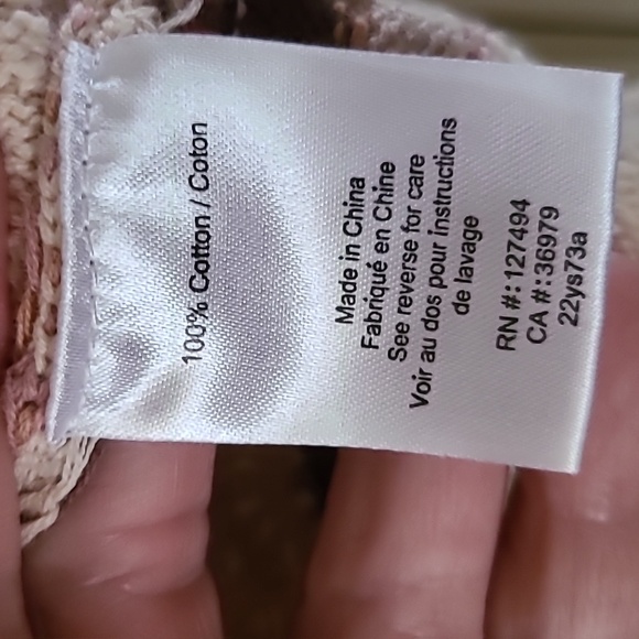 Heartloom Elias Chevron Pattern Knit Hooded Sweater Tan Brown 100% Cotton - Picture 16 of 17